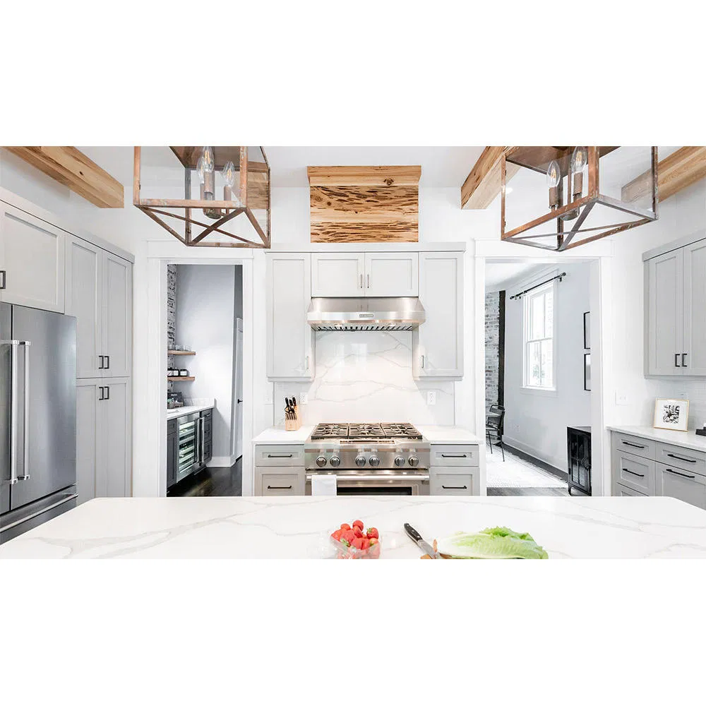 Modern American Style Solid Wood Kitchen Cabinet for Kitchen Furniture