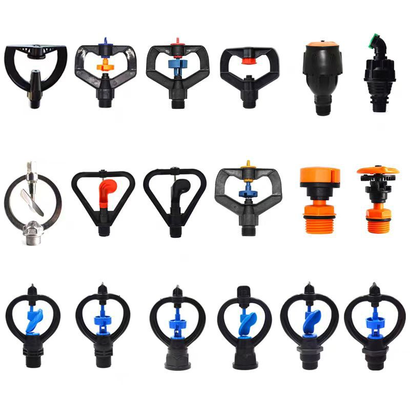 Mcgonagall Radial Sprinkler Head 4 Points 6 Points Outer Silk 360 Degree Automatic Rotation Irrigation Sprinkler Head Lawn Agriculture Vegetables