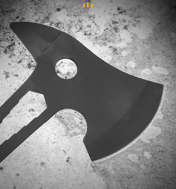 Outdoor Survival Axe Camping Clumps From Logging Axe All Black Like Plastic Handle Multi-Purpose Axe