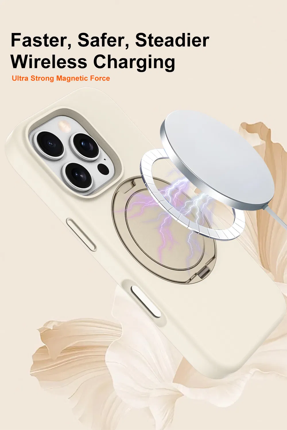 Чехол для iPhone 12-16 Pro Max с подставкой и MagSafe