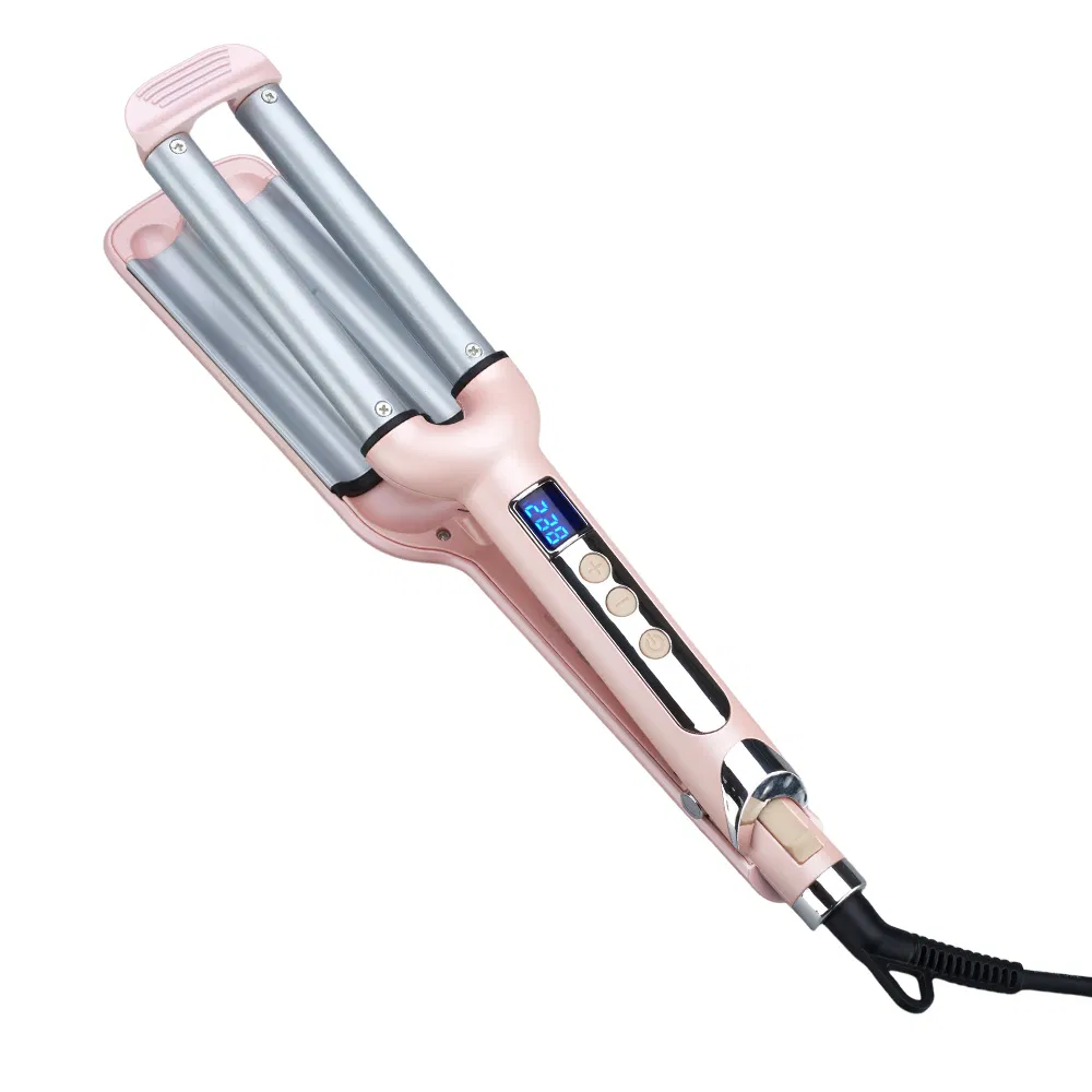 Adjustable Automatic Curling Iron Non-Stick Surface Curling Iron Multiple Heat Settings Curling Iron