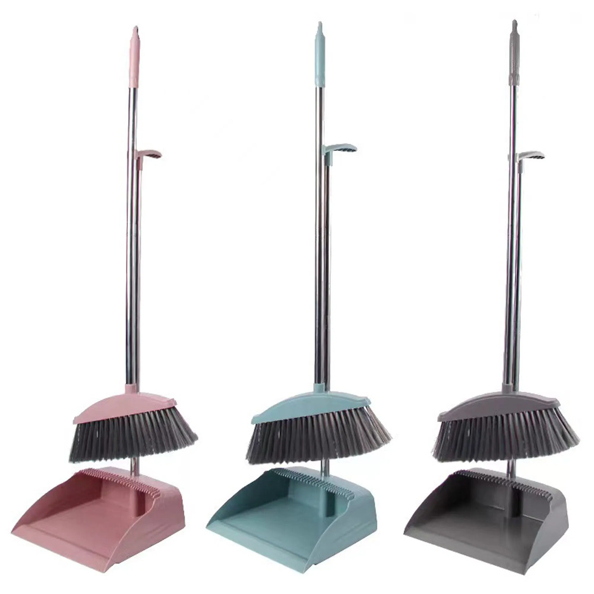 35 Inch Height for Use in Home Kitchen Office Lobby and Outdoors Stand Store Upright Broom and Dustpan Set