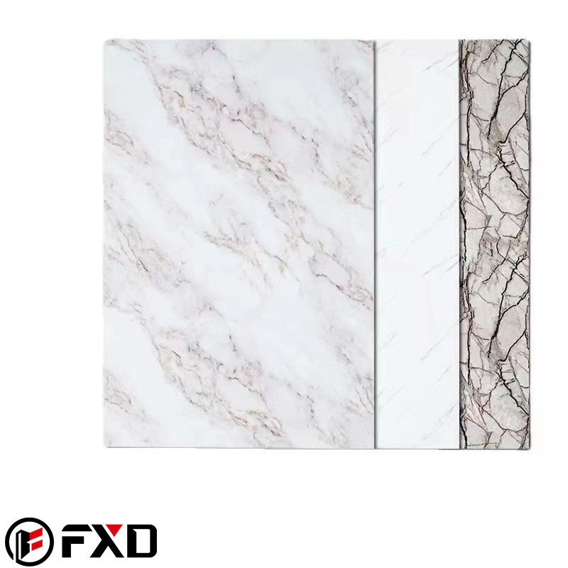 Large-Sized Interior Door Decoration Impact-Resistant UV Board Artificial Marble Sheet
