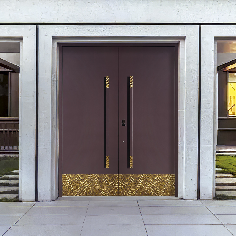 Durable Hinged Fire-Resistant Glass Doors for Commercial Spaces