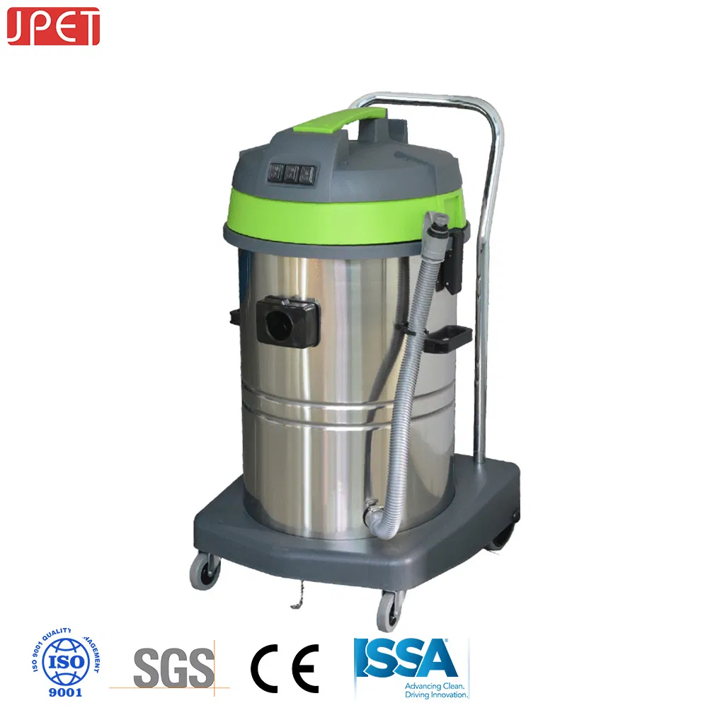 Industrial 60liter Stainless Steel Three Motors Wet and Dry Vacuum Cleaner with Tilt