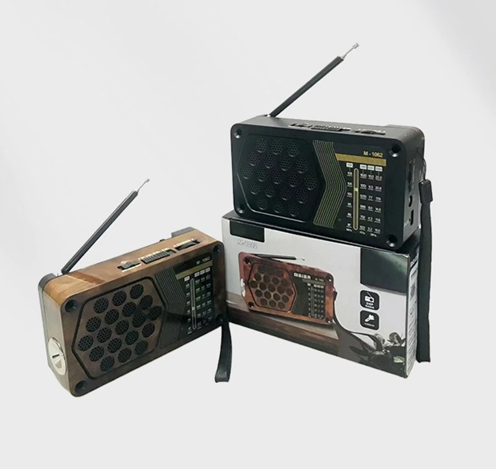 Портативное радио DSP с FM/AM/SW, Bluetooth и фонариком