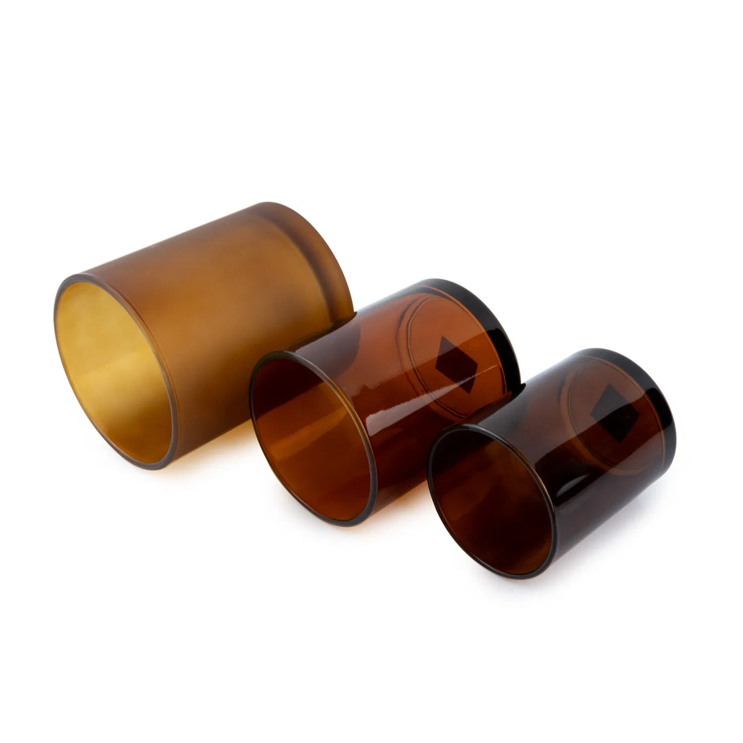 Аромалампа из стекла с золотой окантовкой для декора