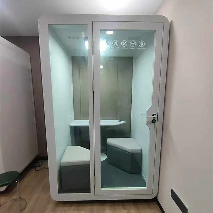 Modern Eco-Friendly Steel Frame Office Pod Quiet Acoustic Soundproof Private Home Office Indoor Recording Studio for Outdoor Use