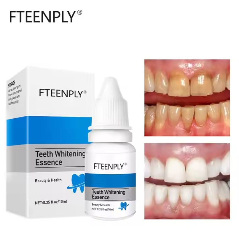 Dental Cleansing Liquid Dental Care Powerful Anti-Yellow Smoke Dental Essence Cleaning Black Teeth and Yellow Teeth Tea Stains Mint Tooth Wash Serum