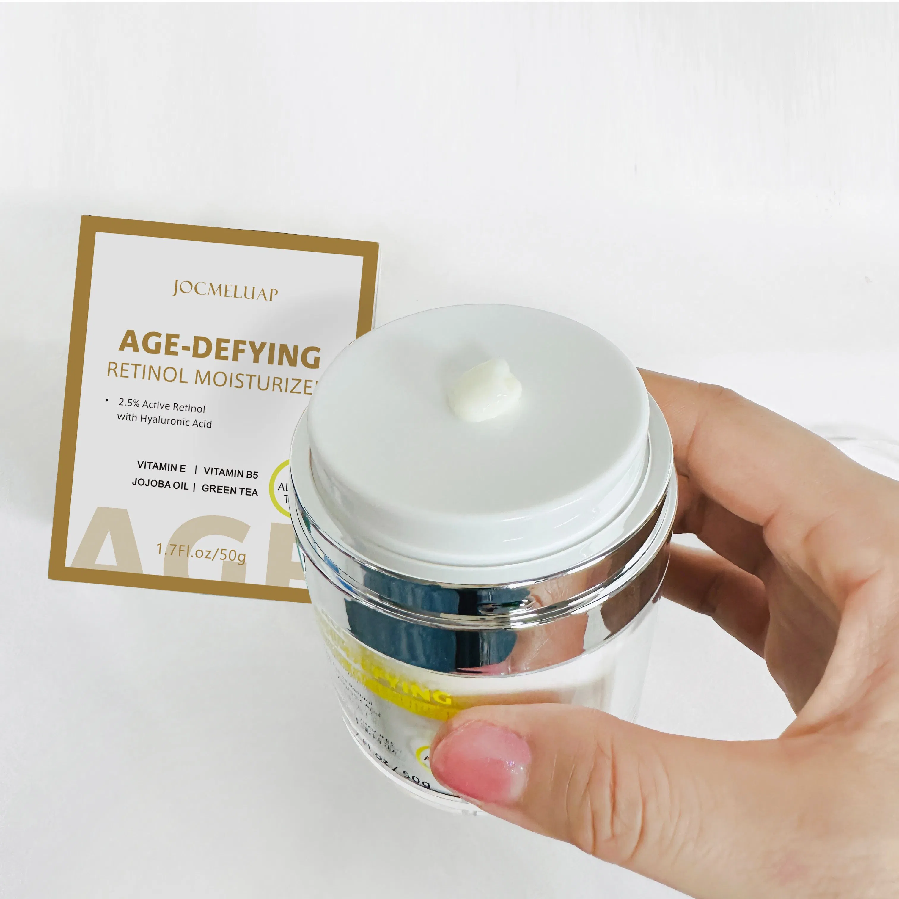 OEM Anti Aging Custom Retinol Face Cream Moisturizer Women Men Anti Wrinkle Cream with Collagen Vitamin E Facial Cream