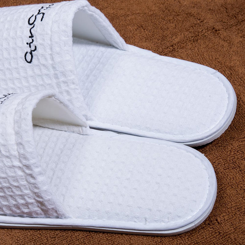 Bulk Hotel Waffle Slipper with EVA Sole Luxury Hotel Slipper