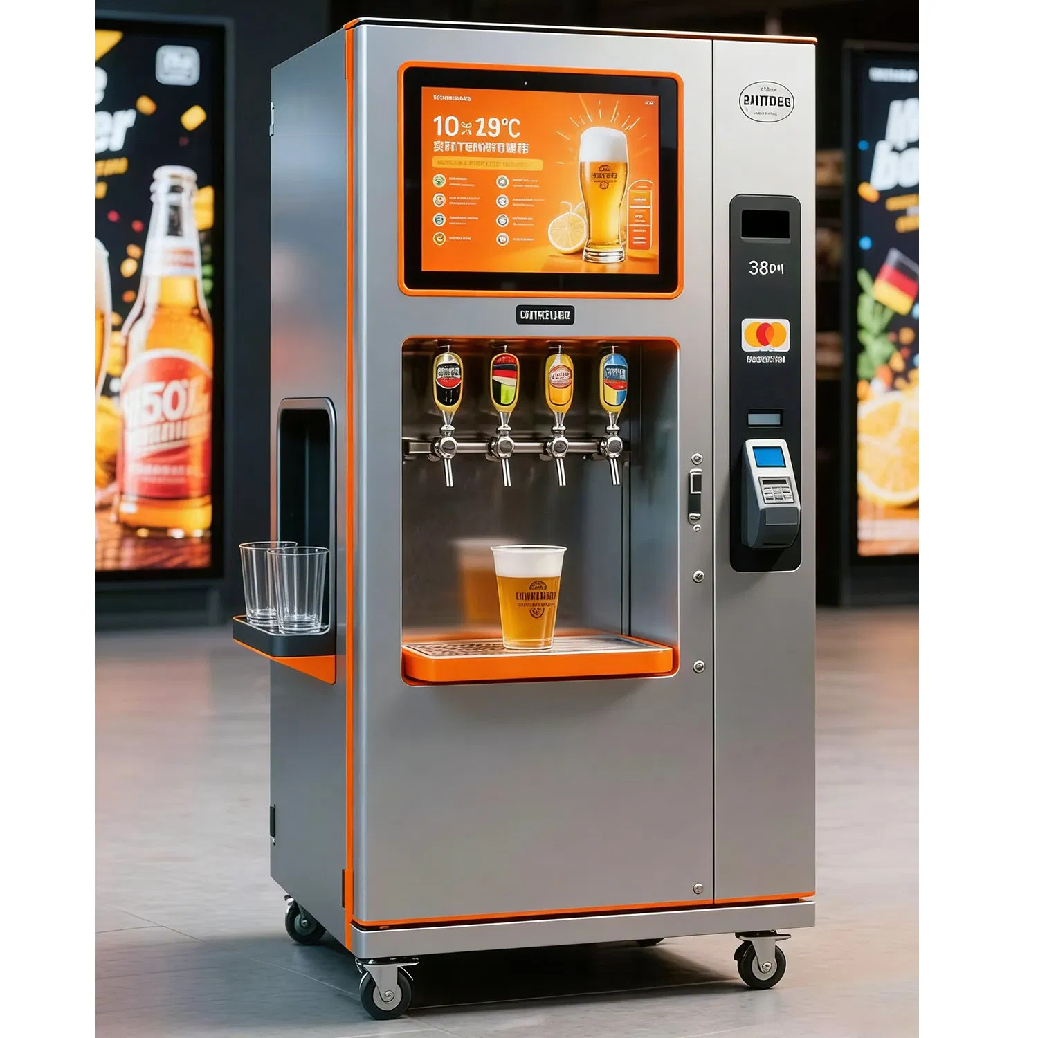Self Service Automatic Dispenser Drink Water Juice Beer Vending Machine for Sale