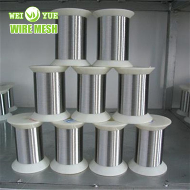 304 316 Flexible Stainless Steel Bright Filament Textile Metal Wire Anti Static Fabric Metal Wire Stainless Steel Yarn Filament Wire Aambre De Acero Inoxidable