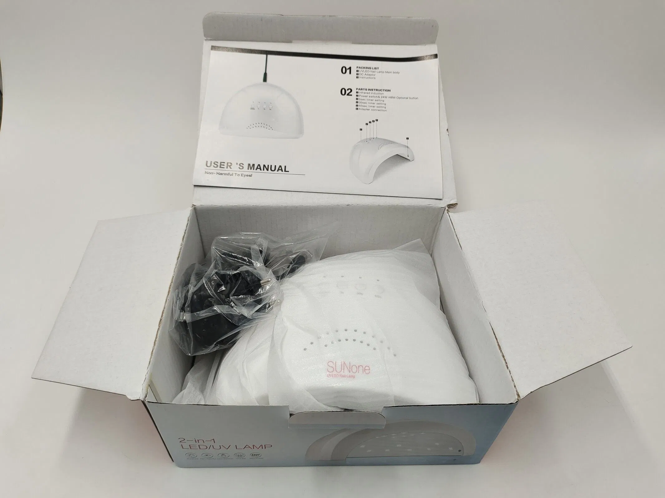 UV LED Lamp Nail Polish Dryer 48W Power Quickly Dry Nail Gel Light