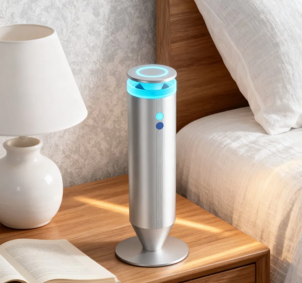 Modern 100ml Aluminum Desktop Aromatherapy Oil Diffuser APP Control Electric Waterless Essential Oil Diffuser