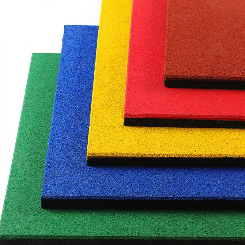 Sol Rubber Outdoor Bright Color Playground Rubber Floor Mat Tile