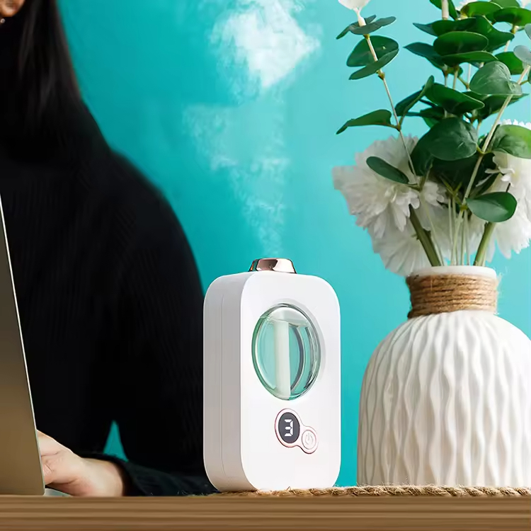 Toilet Fragrance Perfume Automatic Air Freshener Spray Aroma Diffuser Wall Mounted Rechargeable Wireless Essential Oil Diffuser