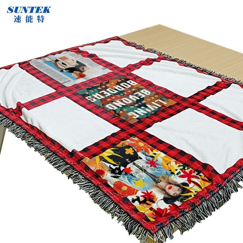 High Quality Sublimation 9 Panel Custom Printing Blanks Blankets