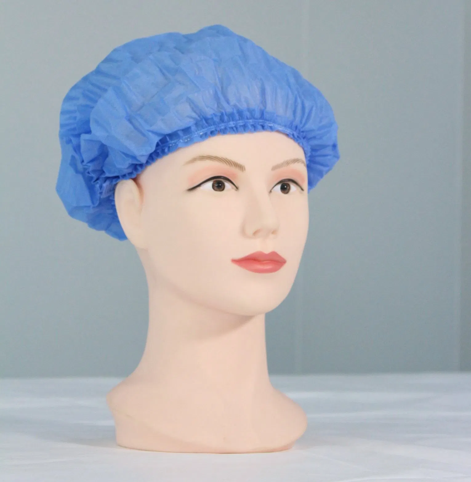 Laboratory Dedicated Protection, Blue SMS 15GSM Dust-Proof Cap, Ensures Experiment Safety
