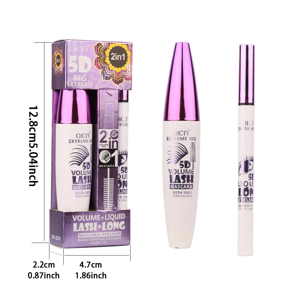 11g Waterproof Non-Smudge Lengthening Eyelashes Eyeliner+Msacara Makeup Set