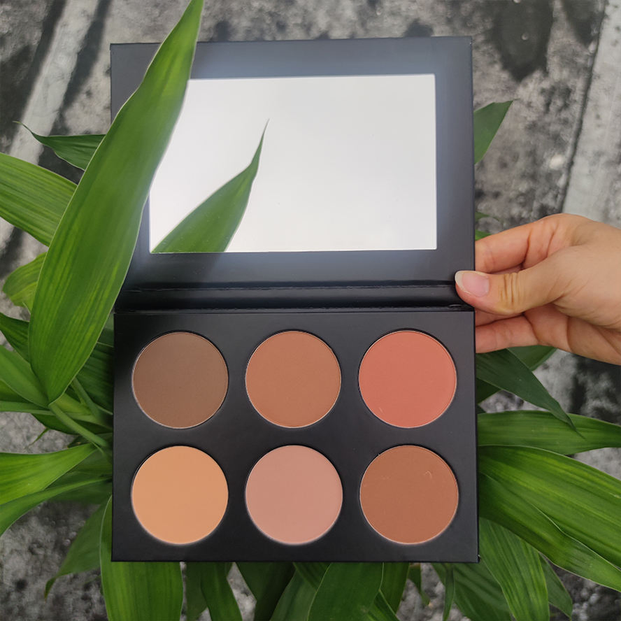 Wholesale No Brand Private Label DIY Makeup Palette Press Blusher