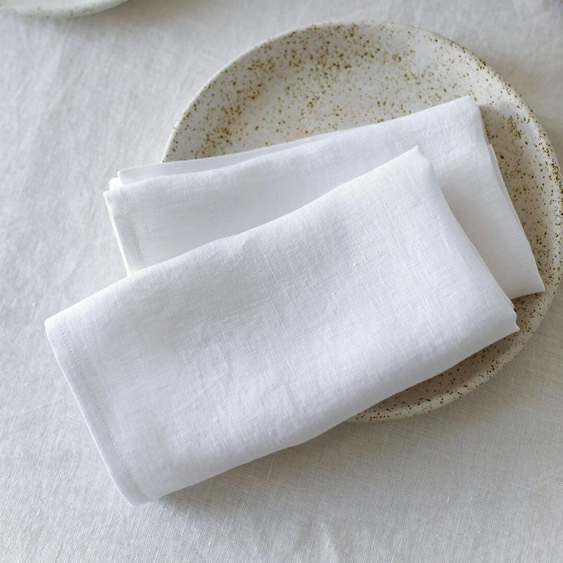 Cheesecloth Linen Wrinkled Napkins Soft Linen Decorative Cloth for Weddings Parties Everyday