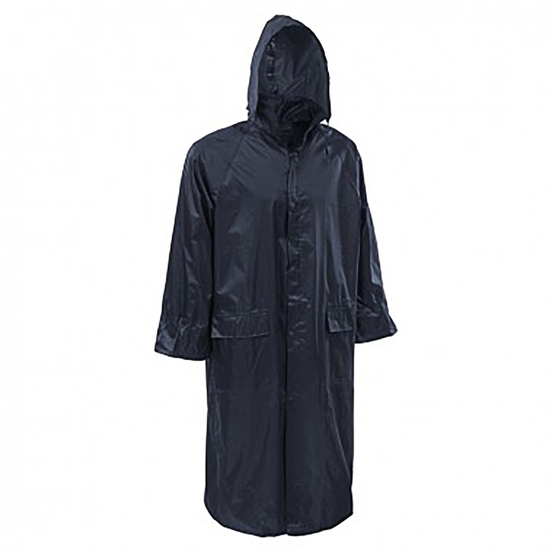 High Quality Lightweight Outdoor Mesh-Liner Waterproof Long Poncho Workwear PVC Polyester Raincoat