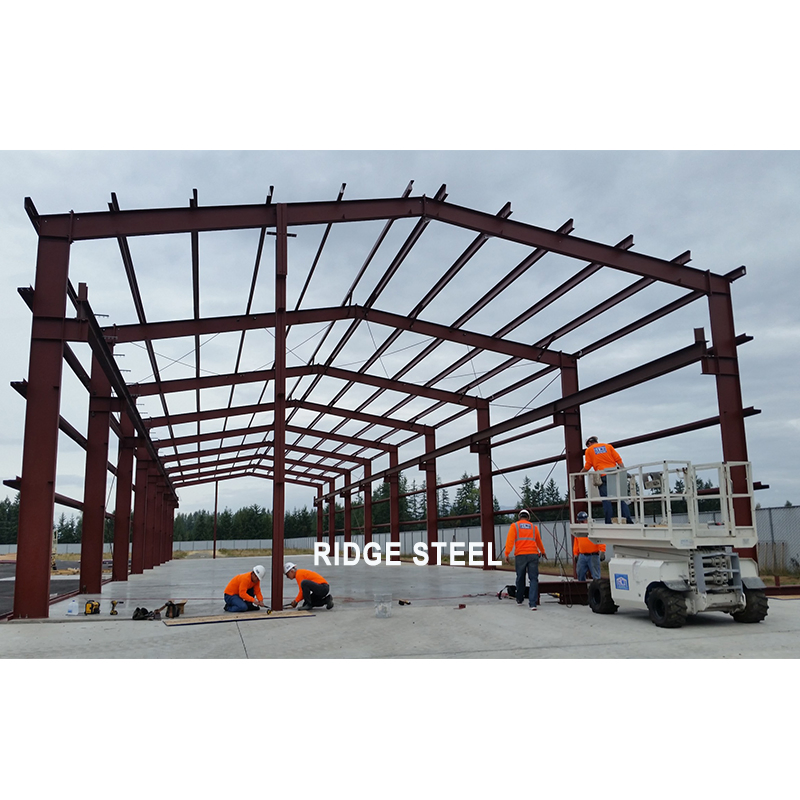 Chinese Double Slope Prefabricated Workshop Building Steel Metal Structure Shed