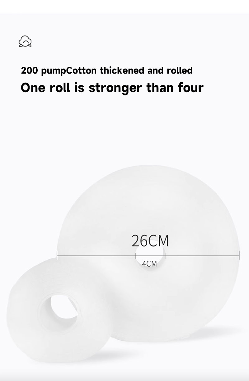 Factory Large Thicken Facial Towel Roll Cotton Soft Disposable Facial Towel Pearl Texture Non-Woven Cotton Tissue Paper