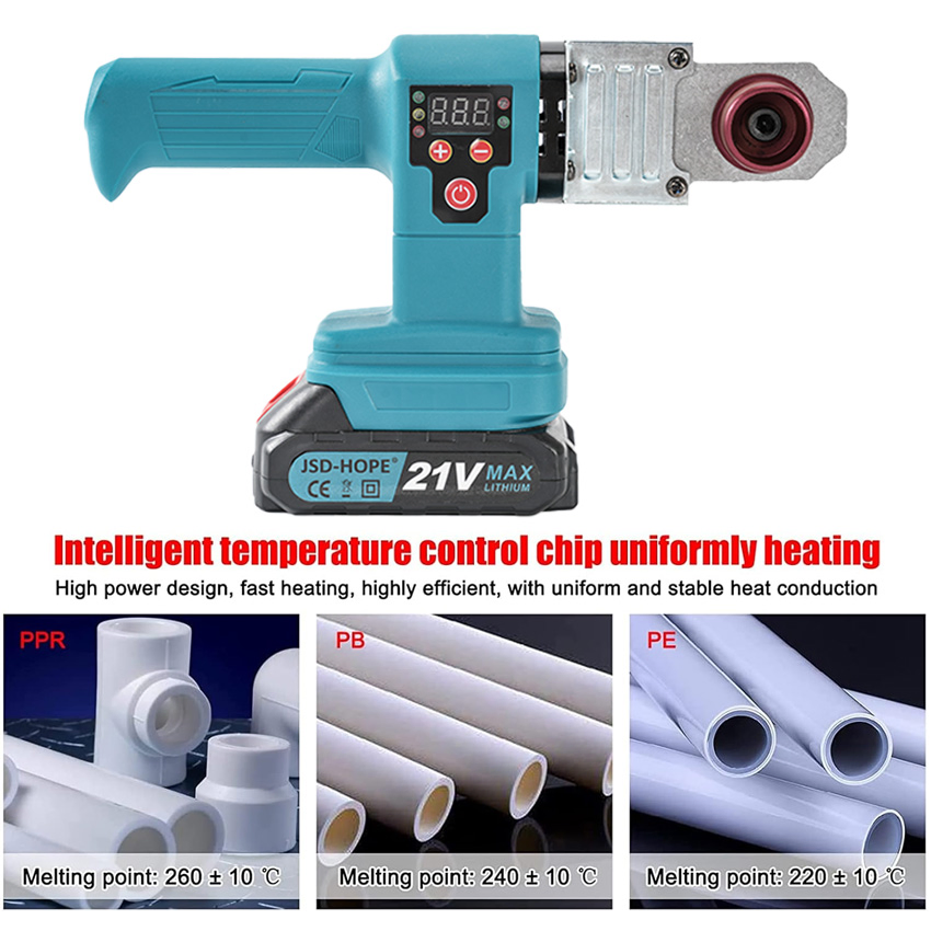 High Performance Battery Powered PPR Pipe Welding Tool