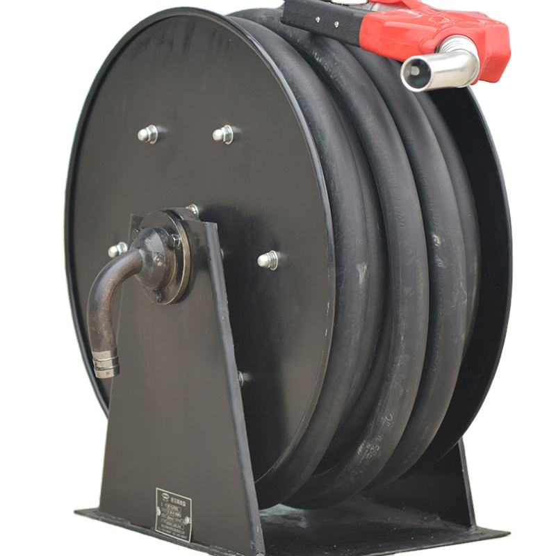 Industrial Standard 10m Auto Retractable Diesel Fuel Hose Reel with Nozzle