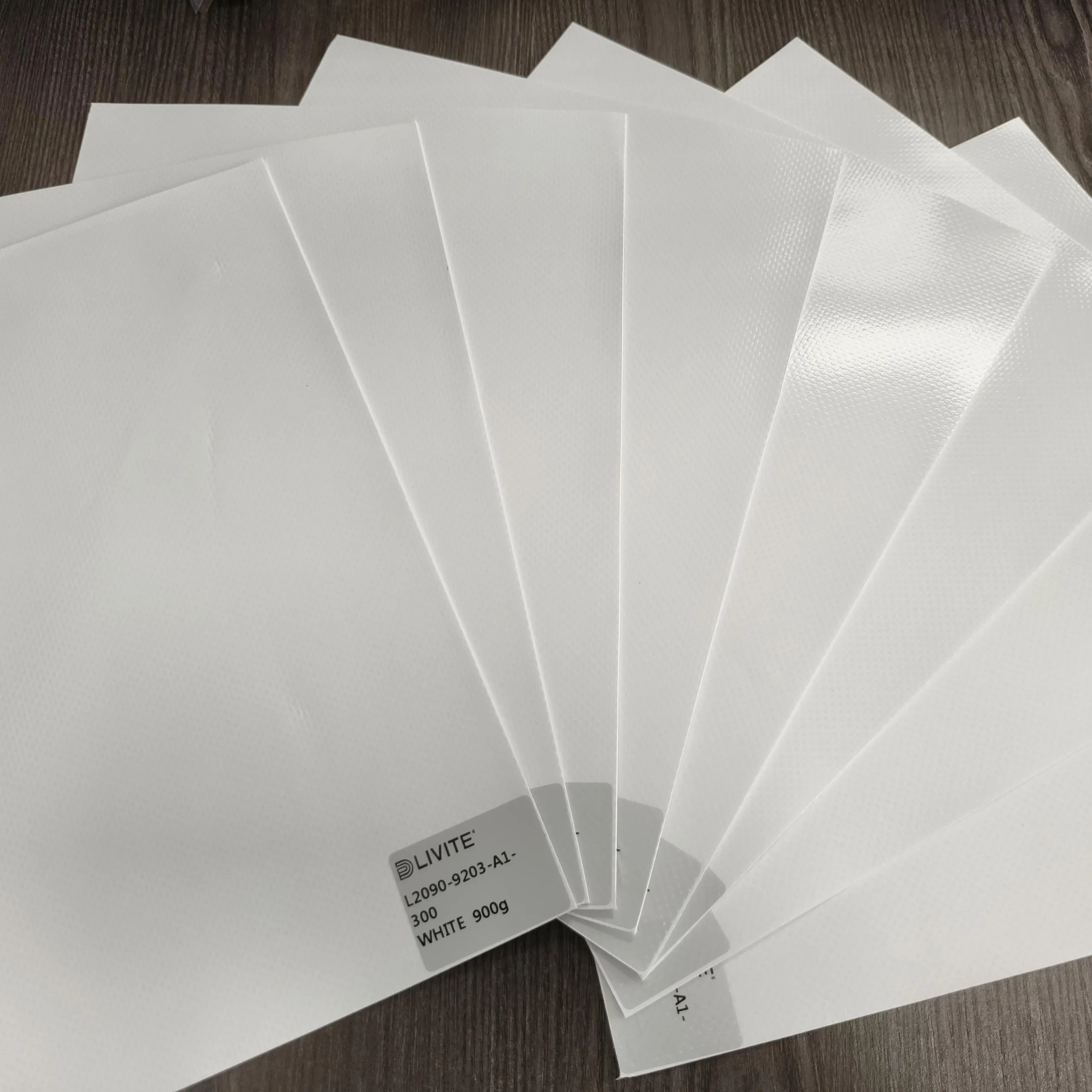 Heavy-Duty 900GSM Waterproof White PVC Tarpaulin for Outdoor Use