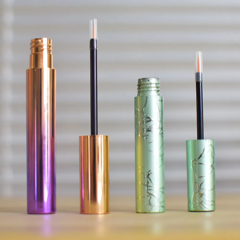 17ml Plastic Gold Mascara Tube Empty Container with Nylon Brush