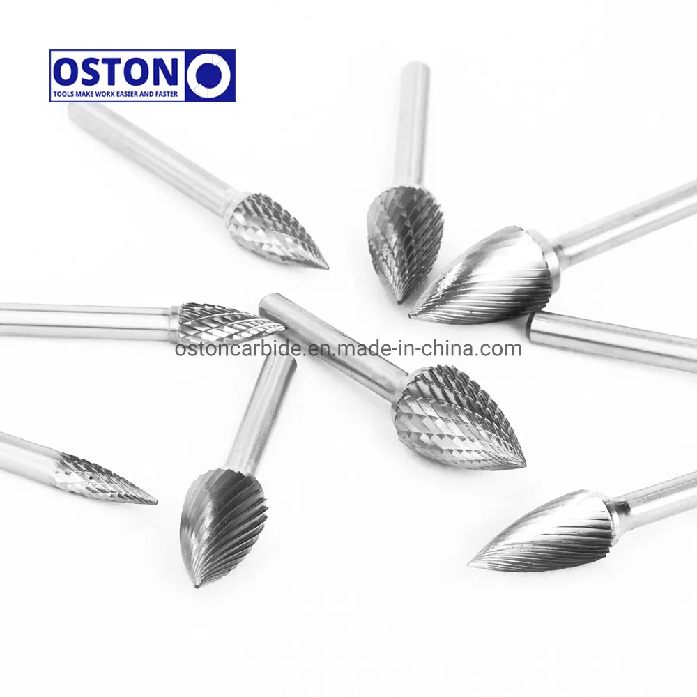 Фреза алюминиевая карбидная F-типа, форма «округлое дерево»