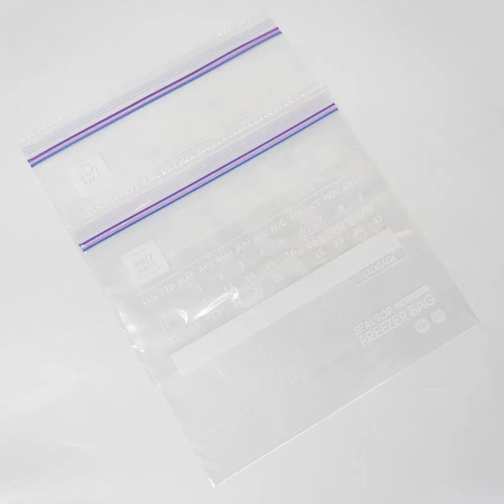 Customized Food Packaging Bag Stand up PE Bag with Resealable Zipper Package Ziplock Bag