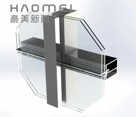 Anti-Corrosion Building Construction Extrusion Aluminum Profiles for Curtain Walls
