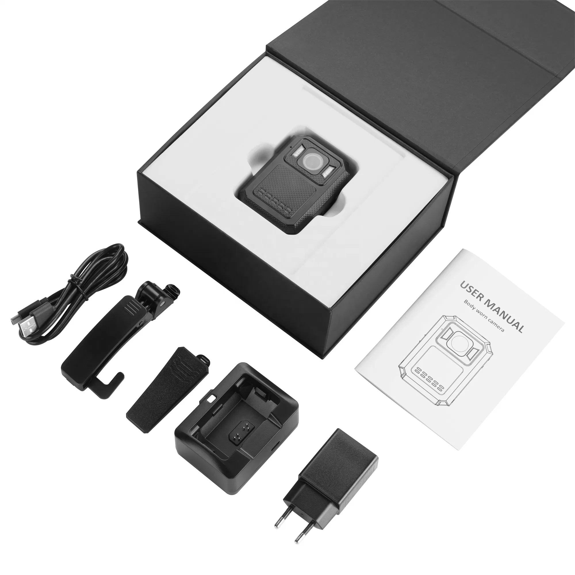 Secure Wearable Cam AES256 GPS 2688×1512 Resolution IP68