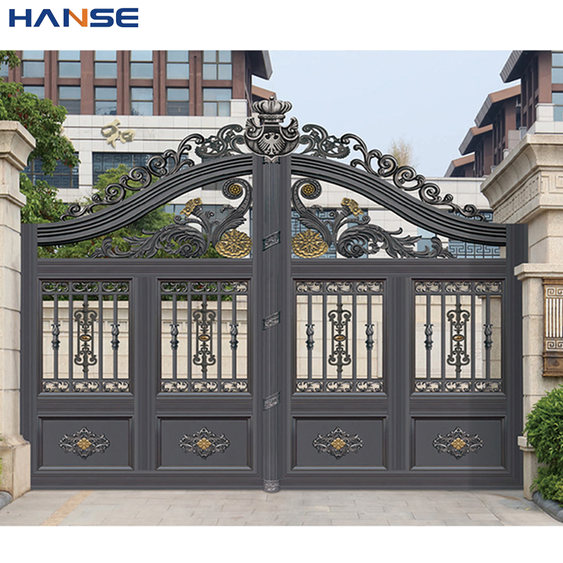 Электрические алюминиевые ворота для виллы и сада