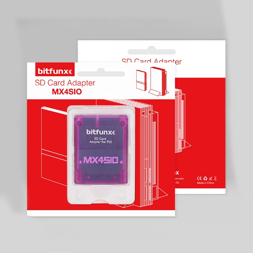 Прозрачный адаптер карт для PS2 Mx4sio Sio2SD