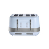 Retro 4 Slice Stainless Steel Electric Toaster Kitchen Retro Hotel Cordless Pop up Burger Bun Bread Toasters