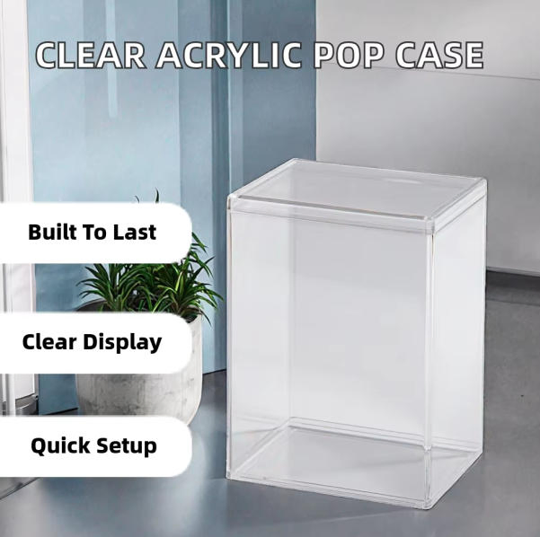 Amazing New Trends Thick Ultra Clear Custom Made Acrylic Display Box for School Trophy Room Display