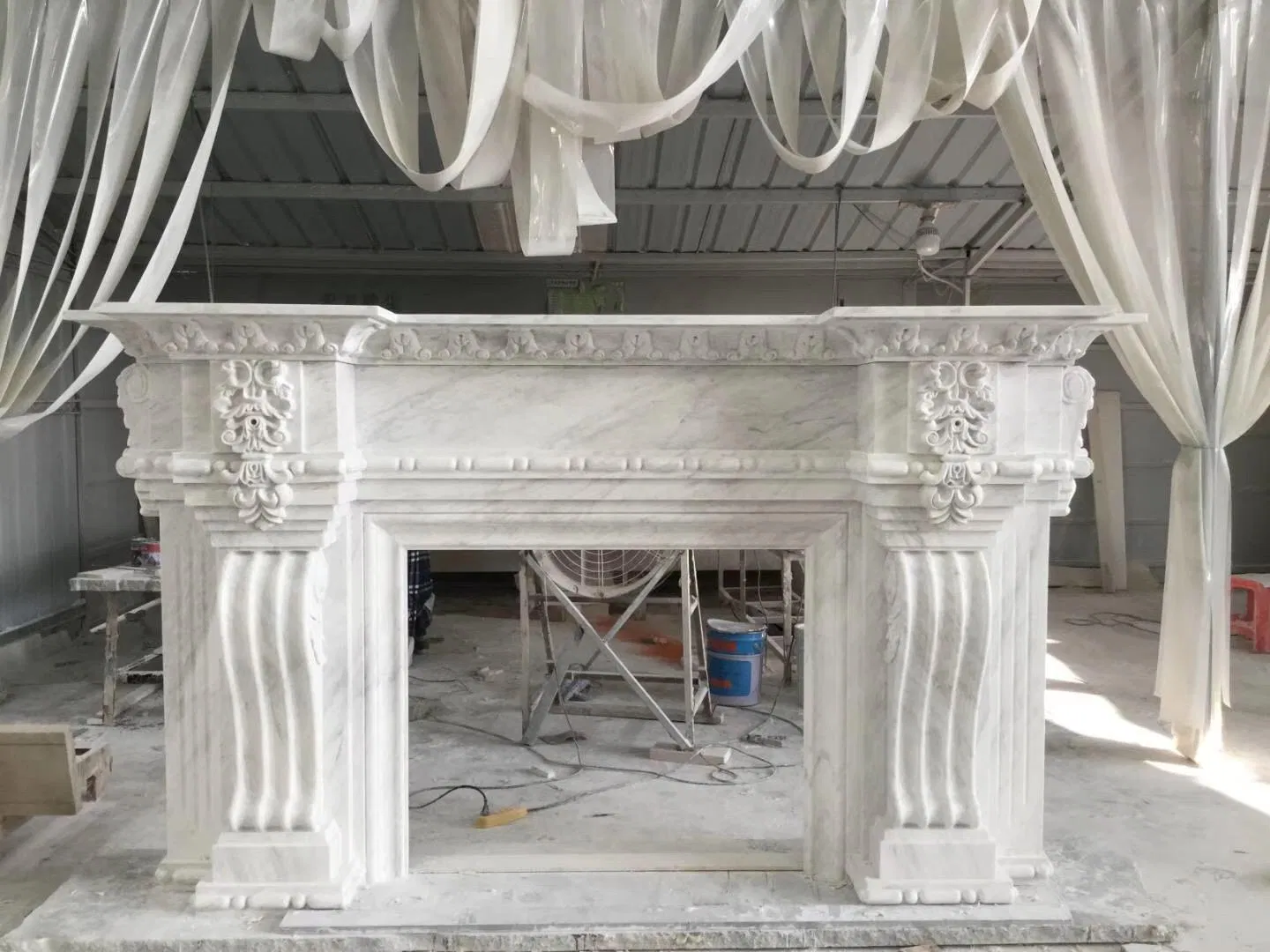 Insert LED Master Flamed Remote Control Mantel Heater and TV Stands Artificial Fire Electric Fireplace with Furniture Sale Set