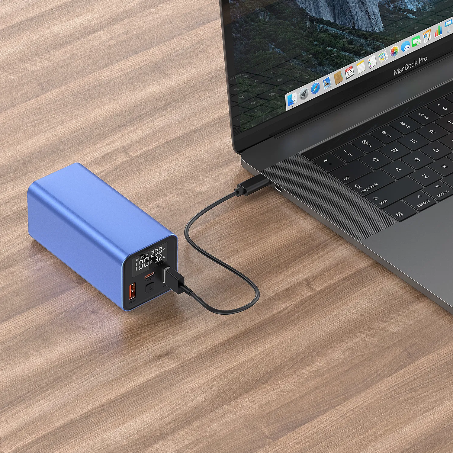 Factory Price Quick Charge Dual USB Output Type C Input Laptop Power Bank Multifunction Pd65W Pd100W 20000mAh Digital Display Promotion Gift Power Bank