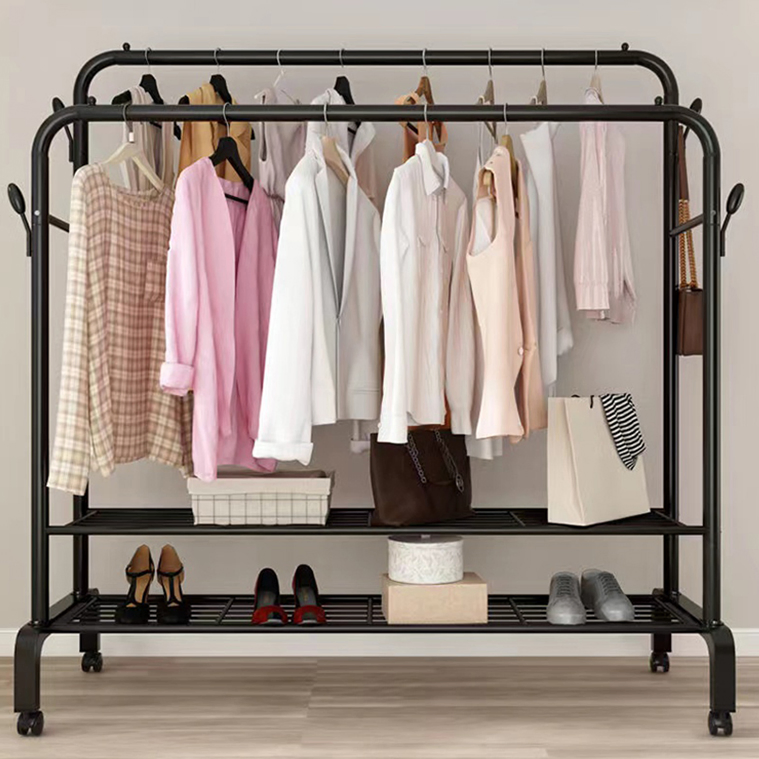Multifunctional Free Standing Hat Jacket Umbrella Coat Metal Clothes Hanger Stand