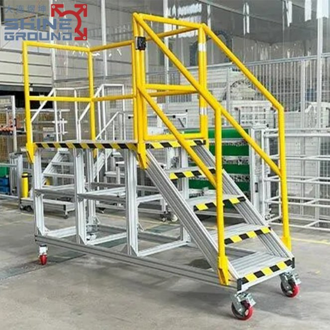 Durable Assembled Aluminum Stairs and Work Platforms for Safety