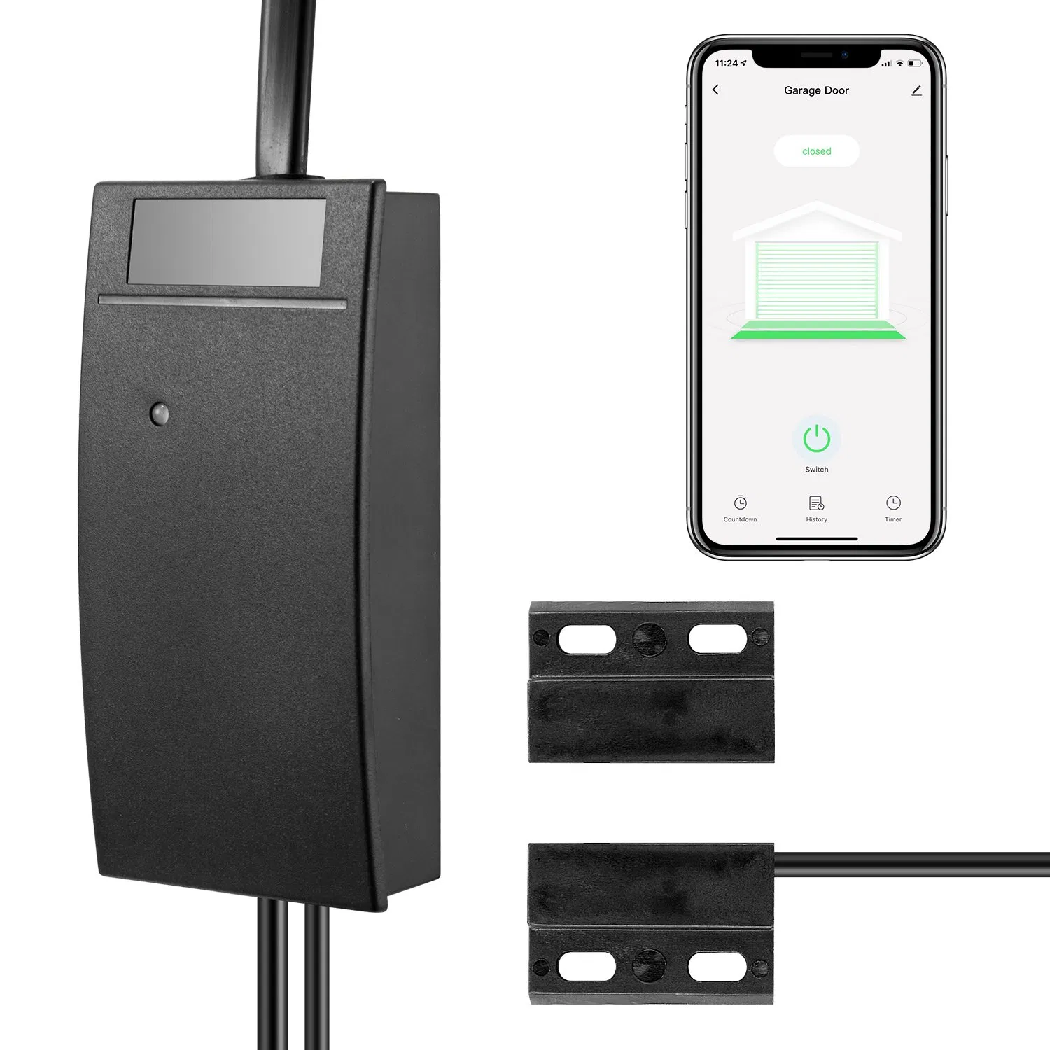Smart WiFi Garage Door Controller Automatic Gate Open Close Monitor