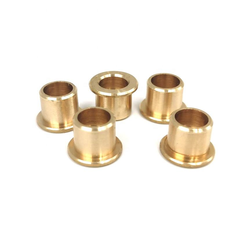 Custom Thin Wall Brass Small Bush Bronze Flange Guide Bushing