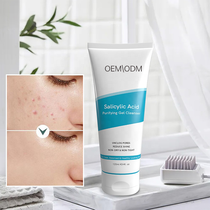 Salicylic Acid Gel Cleanser Unclogs Pores, Reduces Shine, Non-Dry Non-Tight Facial Cleanser