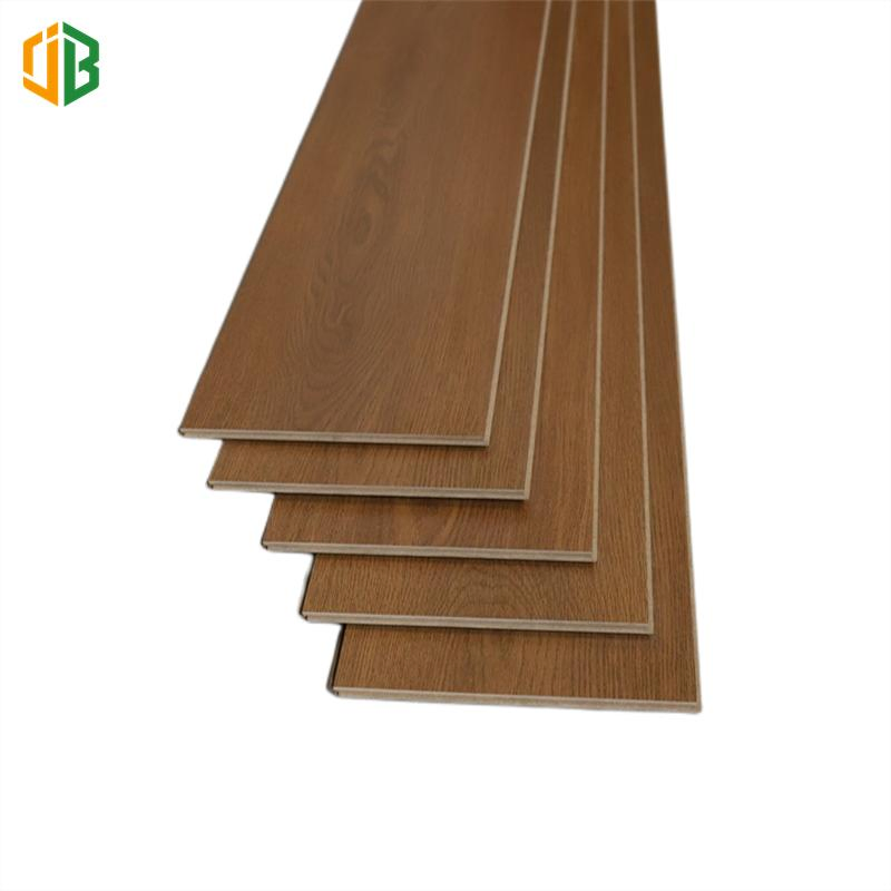 Laminated Wooden Flooring High Gloss Dark Brown Color HDF MDF AC3 AC4 Valinge Click Laminate Wood Flooring