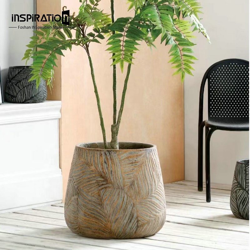 Горшки бетонные легкие для комнатных садовых растений